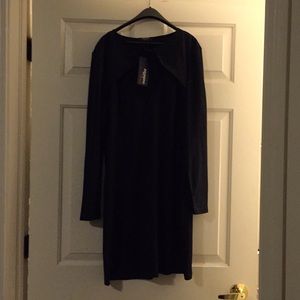 Zeagoo Long Sleeve Sweetheart Neckline Dress